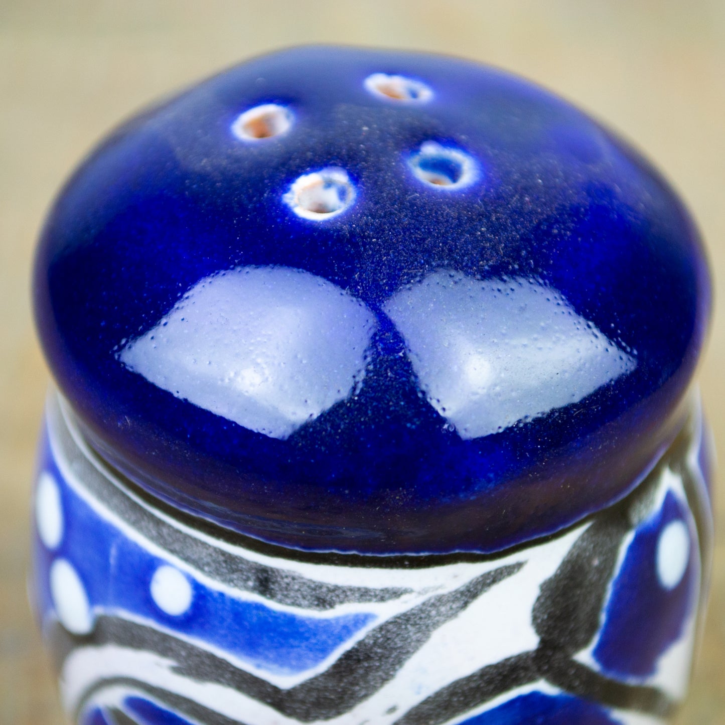 Salero Cerámico Azul