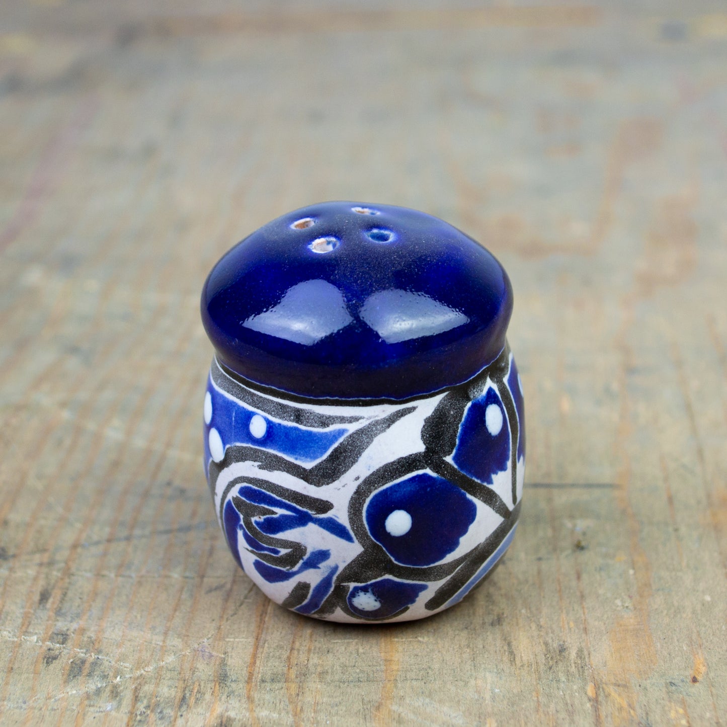Salero Cerámico Azul