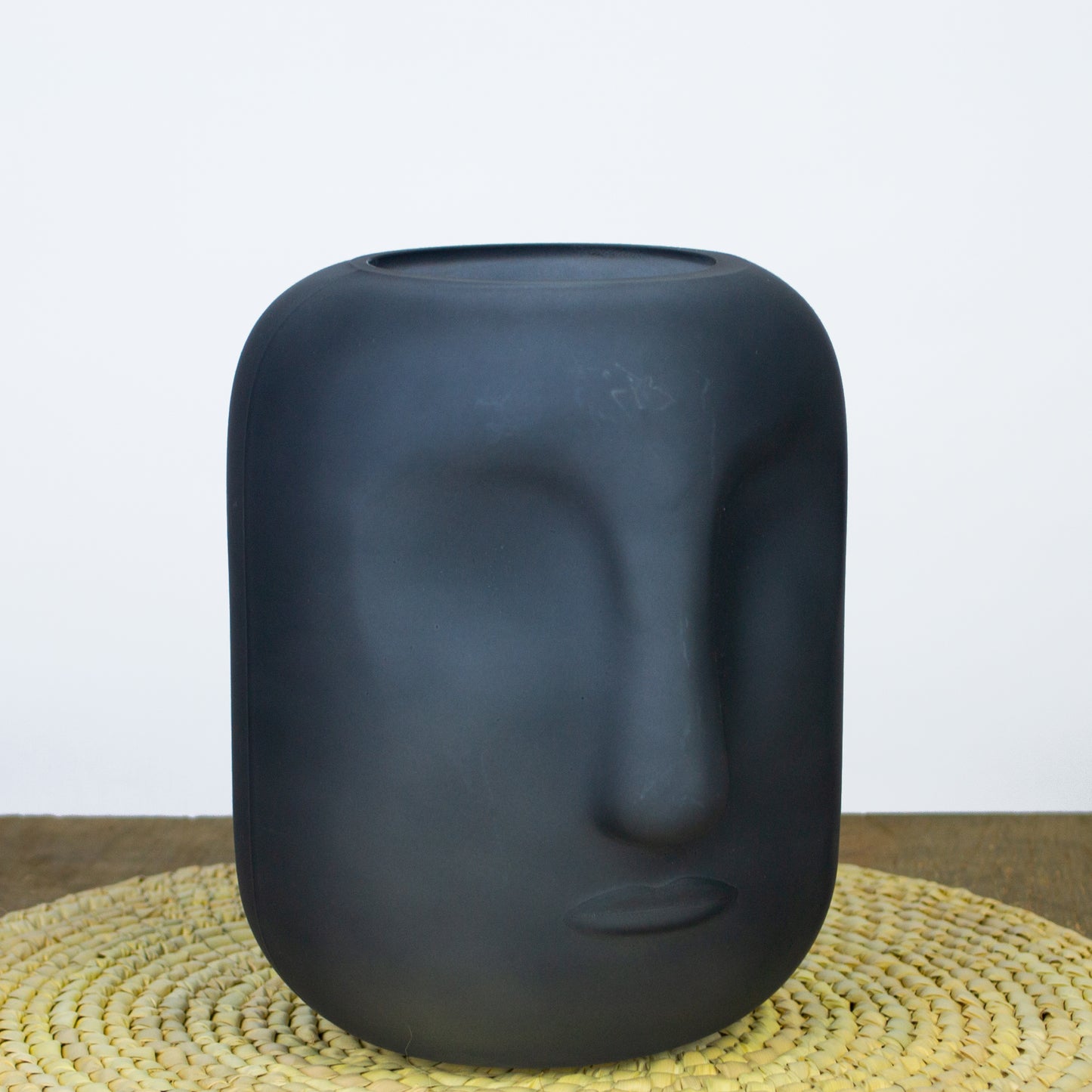 Cara decorativa vidrio negro